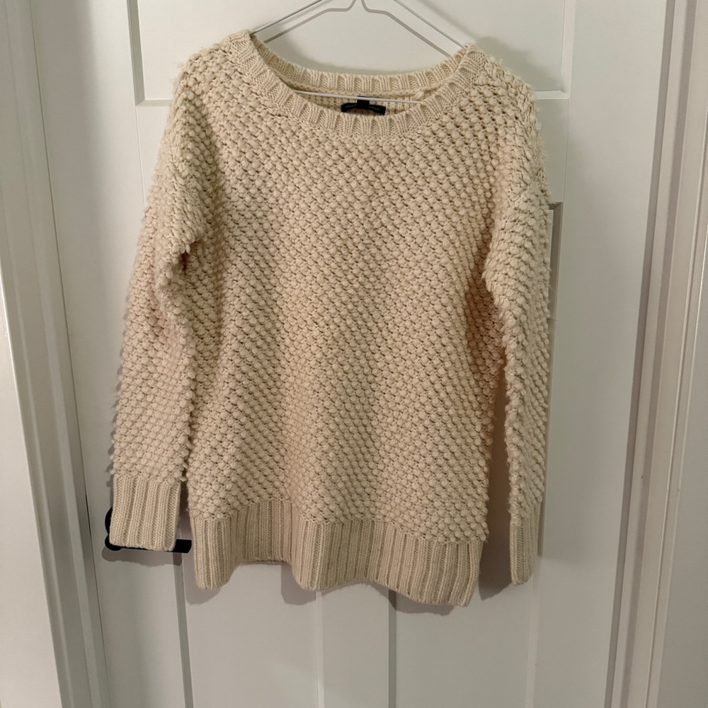 American Eagle Outfitters Cream Knit Sweater